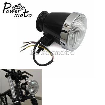 Motorcycle 12V H4 Black/Chrome 4" Vintage Front Headlight Head Light Custom For Harley Cafe Racer Bobber Chopper Retro Headlamp
Motorcycle 12V H4 Black/Chrome 4" Vintage Front Headlight Head Light Custom For Harley Cafe Racer Bobber Chopper Retro Headlamp