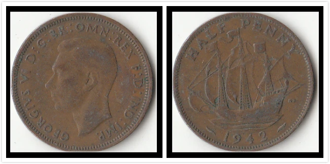 British Half pence coin George VI edition Coin EU 100% real and Original European Coins for Personal Collection old
British Half pence coin George VI edition Coin EU 100% real and Original European Coins for Personal Collection old