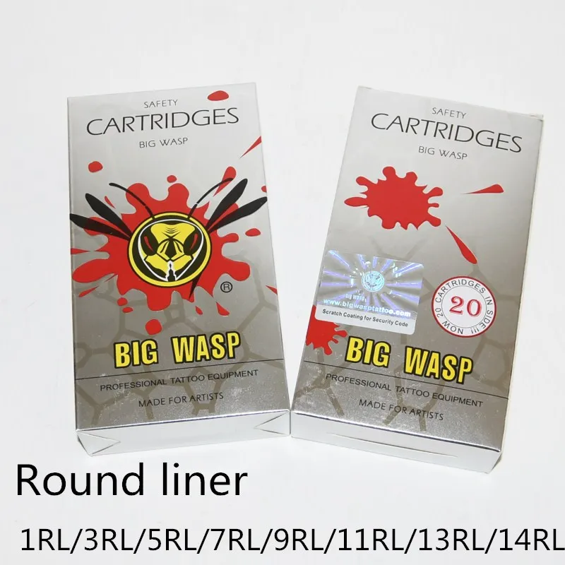 BIGWASP Professional Grey Disposable Tattoo Needle Cartridge Round Liner 1/3/5/7/9/11/13/14/15RL Wholesale Supply 20pcs/box
BIGWASP Professional Grey Disposable Tattoo Needle Cartridge Round Liner 1/3/5/7/9/11/13/14/15RL Wholesale Supply 20pcs/box