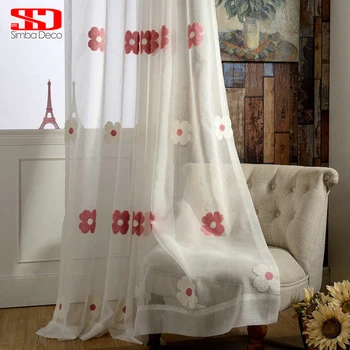 White Tulle Curtains For Living Room Kids Room Girls Red Floral Sheer Window Curtains For Bedroom Voile Blinds Korean Panel
White Tulle Curtains For Living Room Kids Room Girls Red Floral Sheer Window Curtains For Bedroom Voile Blinds Korean Panel
