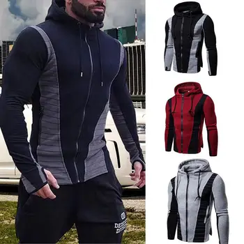 ZACOO Mens Hooded Jackets Coats Zipper Hooded Tops Loose Patchwork Match Color men's Autumn Warm Coat Jackets 2018 New si0
ZACOO Mens Hooded Jackets Coats Zipper Hooded Tops Loose Patchwork Match Color men's Autumn Warm Coat Jackets 2018 New si0