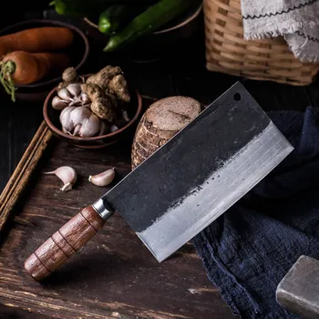 Traditional Handmade Chinese Style Kitchen Cut Meat Vegetable Knife Cooking Knives Chef Special Knife Household Cleaver Slicer
Traditional Handmade Chinese Style Kitchen Cut Meat Vegetable Knife Cooking Knives Chef Special Knife Household Cleaver Slicer