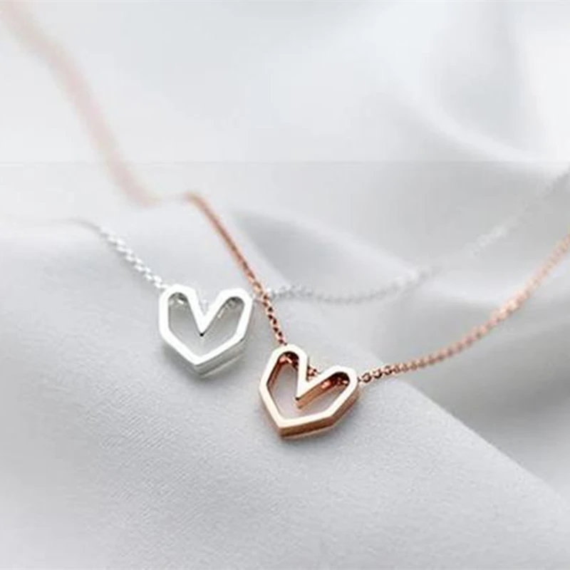 Minimalist Femme Heart Necklaces Rose Gold Origami Necklace Women Bridesmaid Gift Boho Jewelry Stainless Steel Chain Collar 2019
Minimalist Femme Heart Necklaces Rose Gold Origami Necklace Women Bridesmaid Gift Boho Jewelry Stainless Steel Chain Collar 2019
