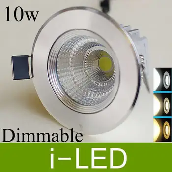 CREE 10W Led Cob Downlights Dimmable led recessed spot light lamp warm cold white AC110-240V 12V CRI85 3 years warranty + Driver
CREE 10W Led Cob Downlights Dimmable led recessed spot light lamp warm cold white AC110-240V 12V CRI85 3 years warranty + Driver