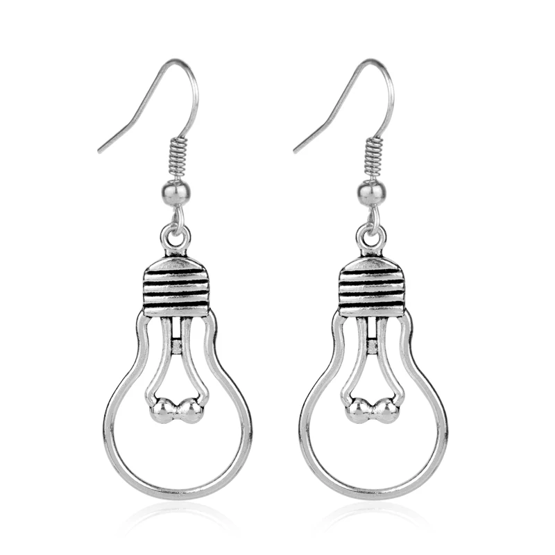 Fashion Silver Light Bulb Drop Earrings Handmade Simple Design Jewelry Dangle Earrings Gifts For Women Dropship Jewellery
Fashion Silver Light Bulb Drop Earrings Handmade Simple Design Jewelry Dangle Earrings Gifts For Women Dropship Jewellery