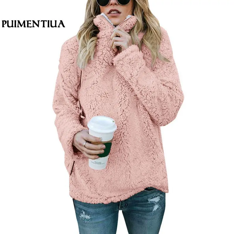 Puimentiua 2018 Autumn Warm Fleece Fur Sweatshirt Pullover Long Sleeve Zipper Fluffy Hoodies Top Female Harajuku Hoodie Coat New
Puimentiua 2018 Autumn Warm Fleece Fur Sweatshirt Pullover Long Sleeve Zipper Fluffy Hoodies Top Female Harajuku Hoodie Coat New