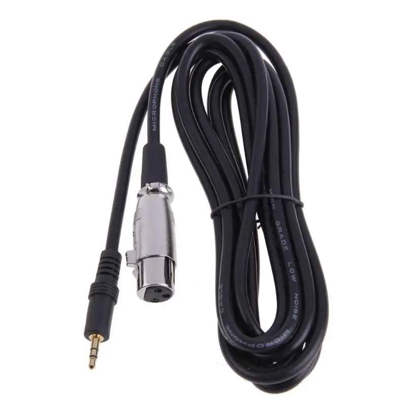1 pcs XLR 3 Pin Female to Right Angle 1/8 XLR3F to Right-angle 3.5 mm TRS Stereo Jack Mic Cable for DV camera/ microphone mic
1 pcs XLR 3 Pin Female to Right Angle 1/8 XLR3F to Right-angle 3.5 mm TRS Stereo Jack Mic Cable for DV camera/ microphone mic
