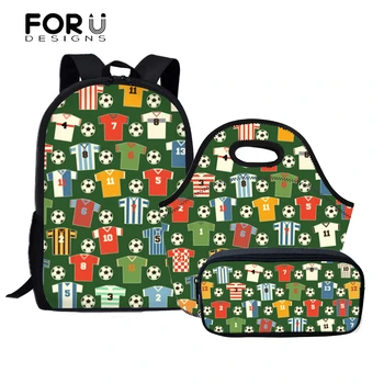 FORUDESIGNS School Bags Set for Teenager Boys Girls Bookbag with Lunchbags Pencil Bag Primary Schoolbag Backpacks Foot ball 2018
FORUDESIGNS School Bags Set for Teenager Boys Girls Bookbag with Lunchbags Pencil Bag Primary Schoolbag Backpacks Foot ball 2018
