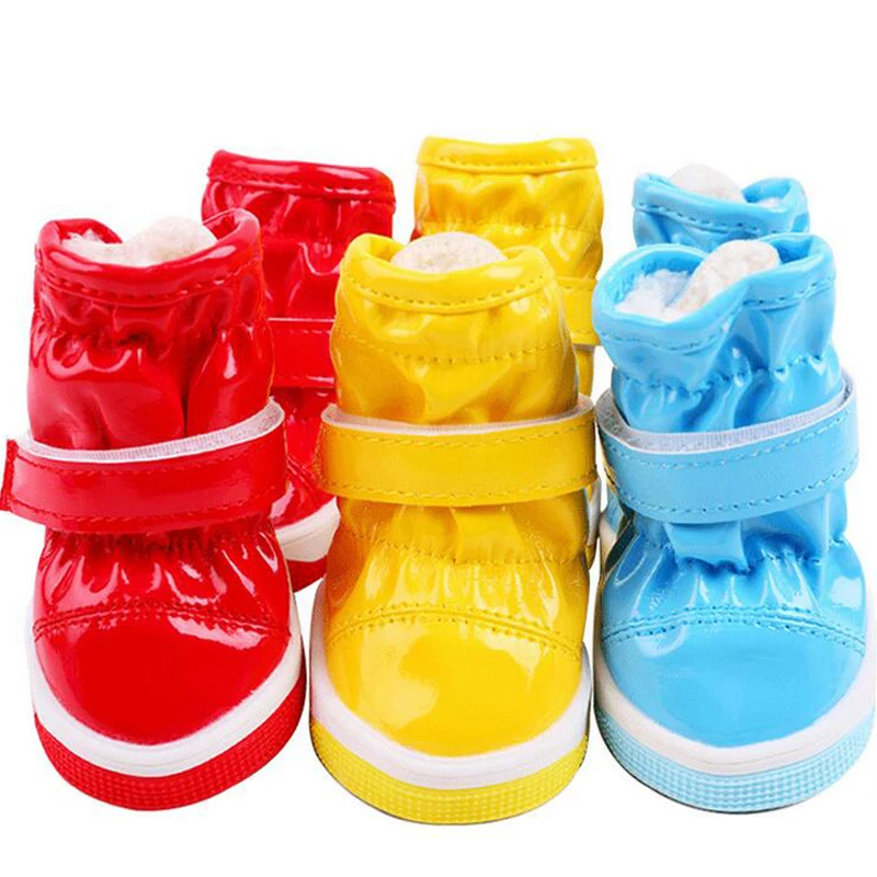 4pcs/set Waterproof Pet Dog Shoes Anti-slip Rain Shoes Footwear Thick Snow Boots Puppy Wool Plush Warm Winter Dog Booties
4pcs/set Waterproof Pet Dog Shoes Anti-slip Rain Shoes Footwear Thick Snow Boots Puppy Wool Plush Warm Winter Dog Booties