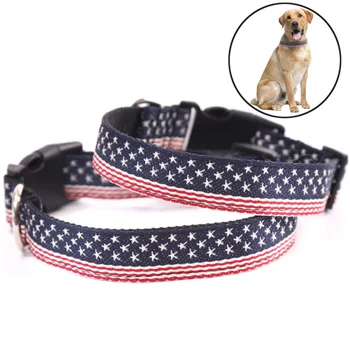 Pet Dog Puppy Collar Neck Strap American Flag Printing Adjustable Decoration Supplies DC156
Pet Dog Puppy Collar Neck Strap American Flag Printing Adjustable Decoration Supplies DC156