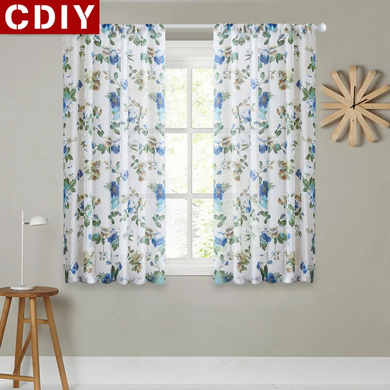 CDIY Floral Short Curtains For Kitchen Voile Curtains For Living Room Modern Bedroom Sheer Curtains Window Screening Drapes
CDIY Floral Short Curtains For Kitchen Voile Curtains For Living Room Modern Bedroom Sheer Curtains Window Screening Drapes