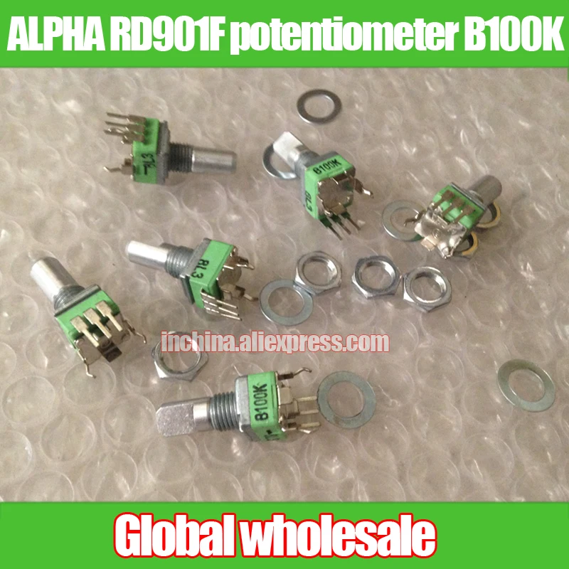 3pcs ALPHA RD901F 09-type vertical mixer single potentiometer B100K / step 7 points / handle 15MMF
3pcs ALPHA RD901F 09-type vertical mixer single potentiometer B100K / step 7 points / handle 15MMF