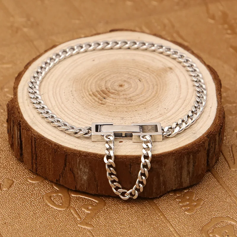 Pure Solid Silver 925 Simple Narrow Chain Bracelet Men Women 100% Real Sterling Silver 925 Fashion Brief Style Jewelry Free Box
Pure Solid Silver 925 Simple Narrow Chain Bracelet Men Women 100% Real Sterling Silver 925 Fashion Brief Style Jewelry Free Box