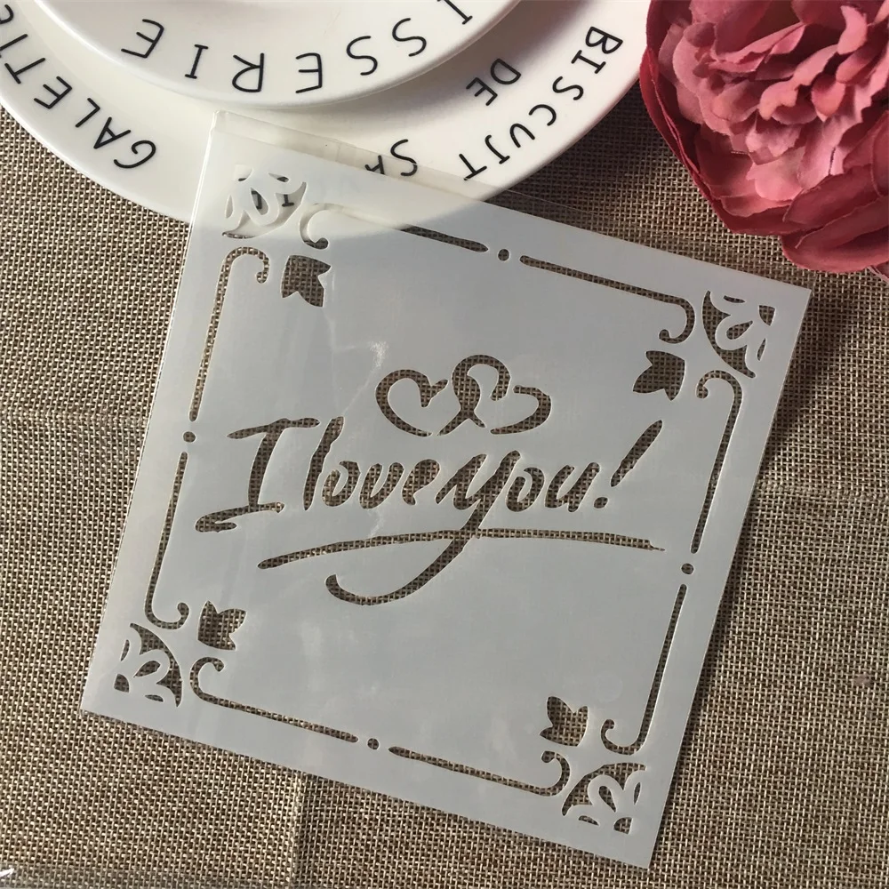 1Pcs 5.9" I Love You DIY Craft Layering Stencils Wall Painting Scrapbooking Stamping Embossing Album Paper Card Template F5543
1Pcs 5.9" I Love You DIY Craft Layering Stencils Wall Painting Scrapbooking Stamping Embossing Album Paper Card Template F5543