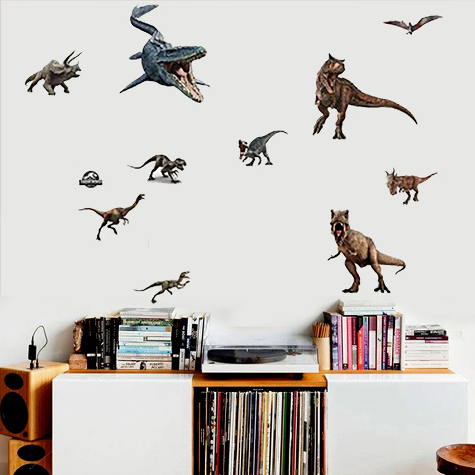 Dinosaurs Jurassic Park Series Theme Realistic Paster Nursery DIY Movie Decal PVC High Quality Wall Sticker Kids Room Home Decor
Dinosaurs Jurassic Park Series Theme Realistic Paster Nursery DIY Movie Decal PVC High Quality Wall Sticker Kids Room Home Decor