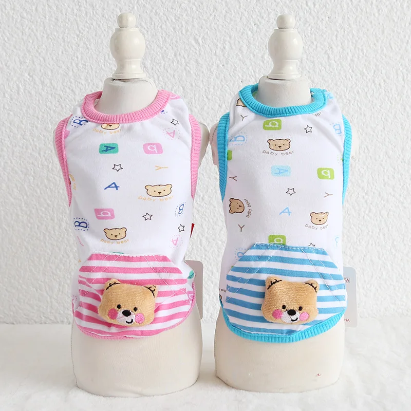 Pet Dog Supplies Dog Clothes Costume For Dogs Puppy T-shirt Dog Apparel Wear Cartoon Bear Summer Vest 18SS46
Pet Dog Supplies Dog Clothes Costume For Dogs Puppy T-shirt Dog Apparel Wear Cartoon Bear Summer Vest 18SS46