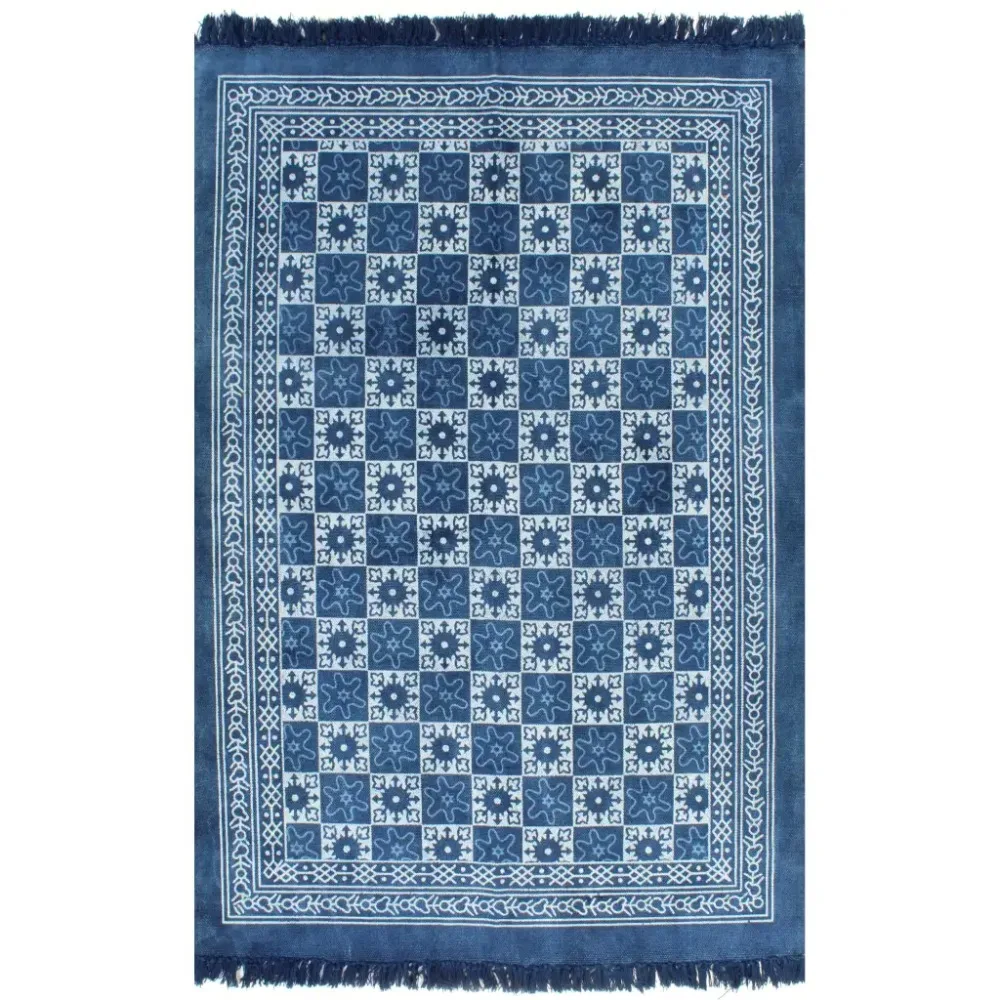 EHOMEBUY Carpet New Modern Kilim Rug Cotton 120x180cm with Pattern Square Blue Simple Non-slip Mats Area Rug Bedroom Kitchen Rug
EHOMEBUY Carpet New Modern Kilim Rug Cotton 120x180cm with Pattern Square Blue Simple Non-slip Mats Area Rug Bedroom Kitchen Rug