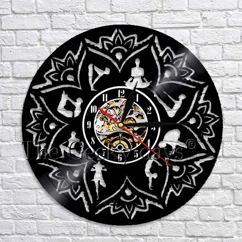 Seed of Life Lotus Yoga Silhouette Wall Art Decor Wall Clock Make From Vinyl Record 12" Quartz Silent Vintage Home Decor
Seed of Life Lotus Yoga Silhouette Wall Art Decor Wall Clock Make From Vinyl Record 12" Quartz Silent Vintage Home Decor