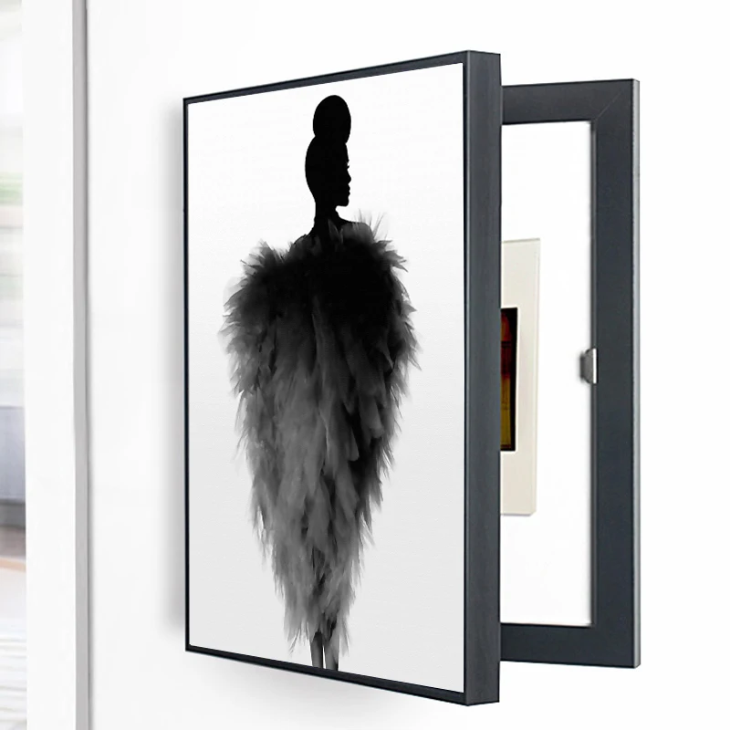 Creative Meter Box Decorative Painting Black White Impression Distribution Electric Switch Box Cover Hanging Painting Decoration
Creative Meter Box Decorative Painting Black White Impression Distribution Electric Switch Box Cover Hanging Painting Decoration