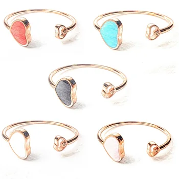 Rose Gold Color Black White Red Pink Blue CZ Heart Bangles Bracelets 2018 Thomas Style Bangle Bracelet Jewelry Gift For Women
Rose Gold Color Black White Red Pink Blue CZ Heart Bangles Bracelets 2018 Thomas Style Bangle Bracelet Jewelry Gift For Women