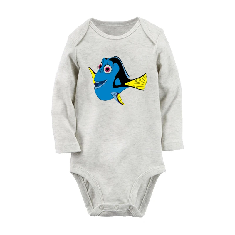 Finding Nemo Regal Blue Tang Dory Design Newborn Baby Outfits Long Sleeve Jumpsuit 100% Cotton Print Infant Bodysuit Sets
Finding Nemo Regal Blue Tang Dory Design Newborn Baby Outfits Long Sleeve Jumpsuit 100% Cotton Print Infant Bodysuit Sets