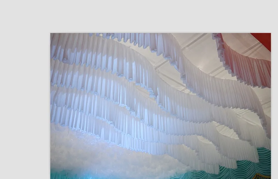 10M Length (It can cut) S shape Wedding Ceiling decorations Drapery, Wedding Backdrops 50cm Height Free Shipping
10M Length (It can cut) S shape Wedding Ceiling decorations Drapery, Wedding Backdrops 50cm Height Free Shipping