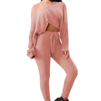 Two Piece Set Winter Clothes Tracksuit Women Sweaters Fashion Nice Women Streetwear One Shoulder Harajuku Knitted Sweater
Two Piece Set Winter Clothes Tracksuit Women Sweaters Fashion Nice Women Streetwear One Shoulder Harajuku Knitted Sweater