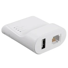 Wi-fi Ethernet Usb Adaptador de Servidor Printe Auto Fila Se Conectar através de Wifi & 100M Lan para Impressora Usb Laptop Pc plugue DA UE(China)