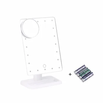 20 LEDs 180 Degree Rotation function Mirror Adjustable Brightness Screen Makeup Mirror Health Beauty Tool Desktop Mirror
20 LEDs 180 Degree Rotation function Mirror Adjustable Brightness Screen Makeup Mirror Health Beauty Tool Desktop Mirror