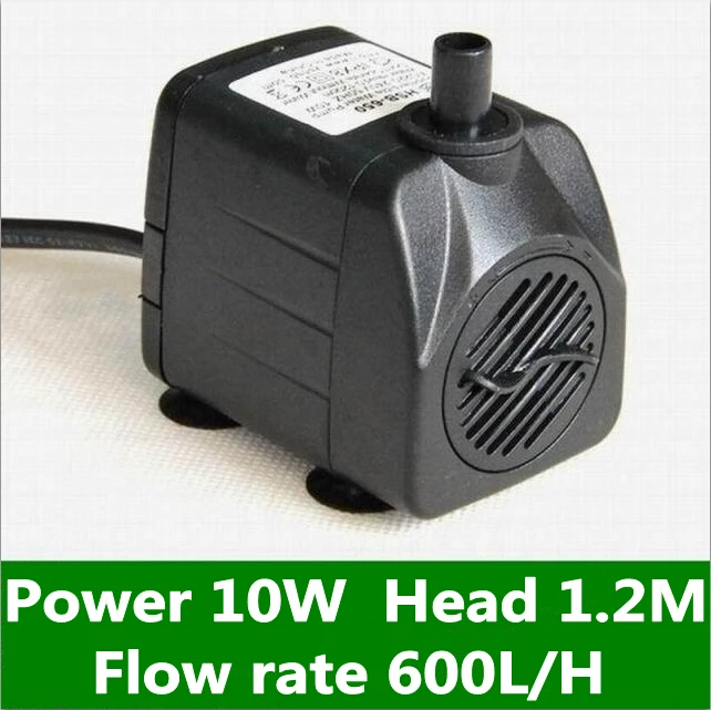 

AC 220V Submersible Water Pump 1.2M head 600L/H 10W For Aquarium Fish Tank Pond Fountain 220-240V EU plug