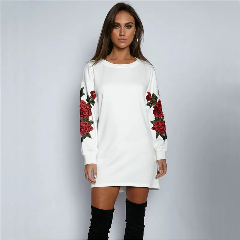 Flower Print Sweatshirt Long Sleeve Casual Women Pullovers Black Round Neck Cute Sweatshirt for Women
Flower Print Sweatshirt Long Sleeve Casual Women Pullovers Black Round Neck Cute Sweatshirt for Women