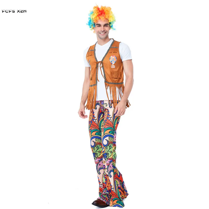 M-XL Adult Retro Men Halloween hippie Costumes Nightclub Hip hop Cosplays Carnival Purim parade Masquerade Bar Rave party dress
M-XL Adult Retro Men Halloween hippie Costumes Nightclub Hip hop Cosplays Carnival Purim parade Masquerade Bar Rave party dress