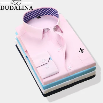 DUDALINA 2020 New Classical Dress Shirt Male Shirt Men Spring Autumn Long Sleeve Solid Twill Formal Business Men Social Shirts
DUDALINA 2020 New Classical Dress Shirt Male Shirt Men Spring Autumn Long Sleeve Solid Twill Formal Business Men Social Shirts