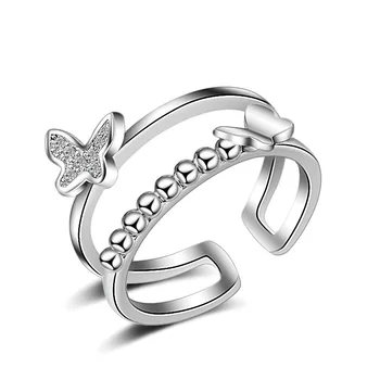 Promotion Hot Sell New Fashion Little Butterfly Design 925 Sterling Silver Adjustable Size Rings for Women Jewelry Gift
Promotion Hot Sell New Fashion Little Butterfly Design 925 Sterling Silver Adjustable Size Rings for Women Jewelry Gift