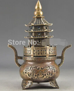 free shipping Brass Buddha Exorcism Handwork Old Hammered Pagoda Totem Incense Burner
free shipping Brass Buddha Exorcism Handwork Old Hammered Pagoda Totem Incense Burner