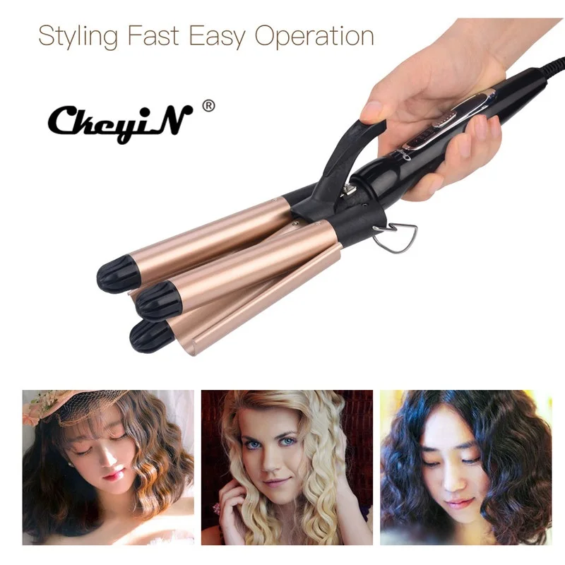 Tourmaline Ceramic Hair Curler Fast Heating Hairstyling Curling Iron Temperature Adjustable Large Wave Perm Splint Curling Wand
Tourmaline Ceramic Hair Curler Fast Heating Hairstyling Curling Iron Temperature Adjustable Large Wave Perm Splint Curling Wand