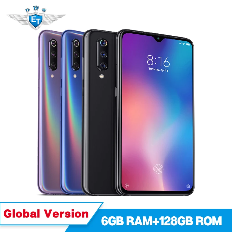 Global Version Xiaomi Mi 9 mi9 6GB 128GB Snapdragon 855 48MP Triple Camera AMOLED Mobile Phone Fingerprint Wireless Charging NFC
Global Version Xiaomi Mi 9 mi9 6GB 128GB Snapdragon 855 48MP Triple Camera AMOLED Mobile Phone Fingerprint Wireless Charging NFC