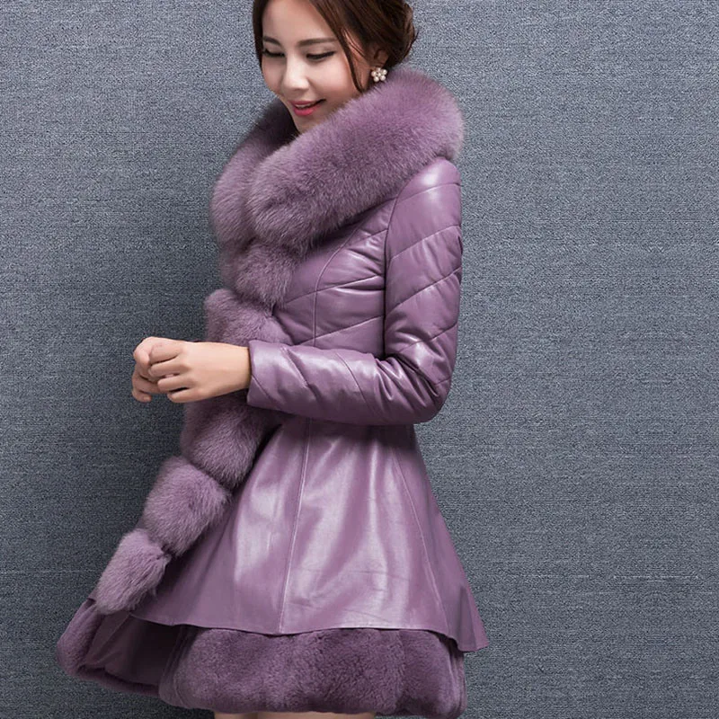 New Plus Size 9XL Elegant Women Overcoat Winter Fashion Slim PU Leather Jacket With Faux Fur Collar Warm Medium Long Coat LQ212
New Plus Size 9XL Elegant Women Overcoat Winter Fashion Slim PU Leather Jacket With Faux Fur Collar Warm Medium Long Coat LQ212