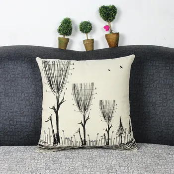 The new cotton and linen printed pillowcase Trigeminal tree Nordic series of cushion for leaning on
The new cotton and linen printed pillowcase Trigeminal tree Nordic series of cushion for leaning on