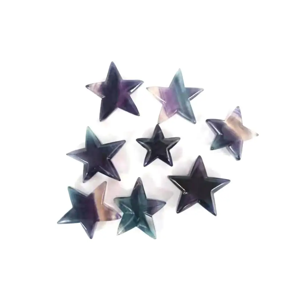 Wholesale Natural Rainbow Fluorite Carving Quartz Crystal Pentagonal Star For Making Pendant GM
Wholesale Natural Rainbow Fluorite Carving Quartz Crystal Pentagonal Star For Making Pendant GM