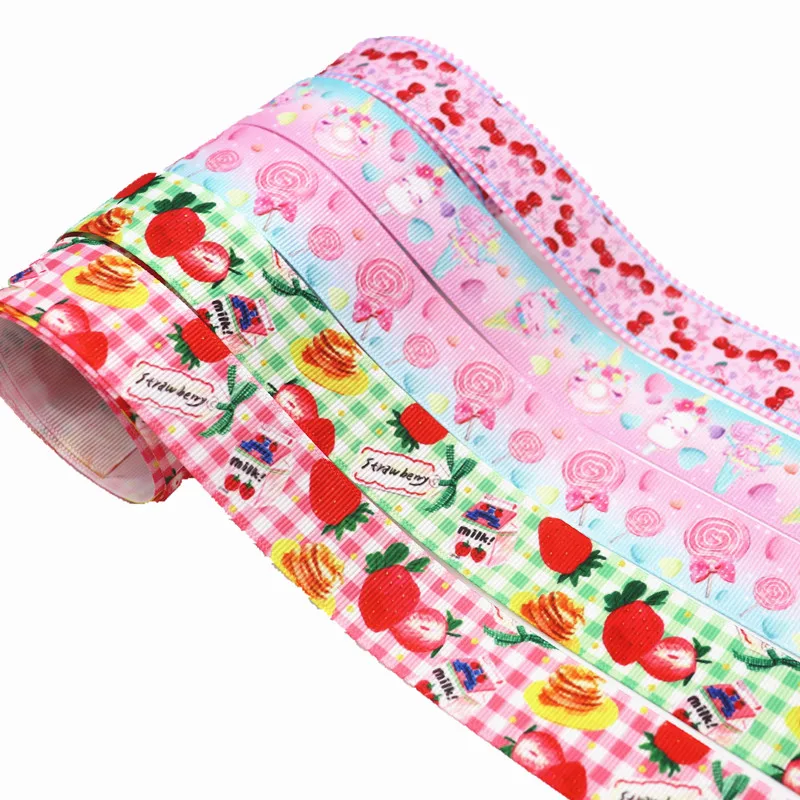 5 Yards Grosgrain Ribbon Lollipops,Fruits Printed Ribbon 1" 25MM For Hair Bows DIY Crafts Handmade Accessories M19061002
5 Yards Grosgrain Ribbon Lollipops,Fruits Printed Ribbon 1" 25MM For Hair Bows DIY Crafts Handmade Accessories M19061002