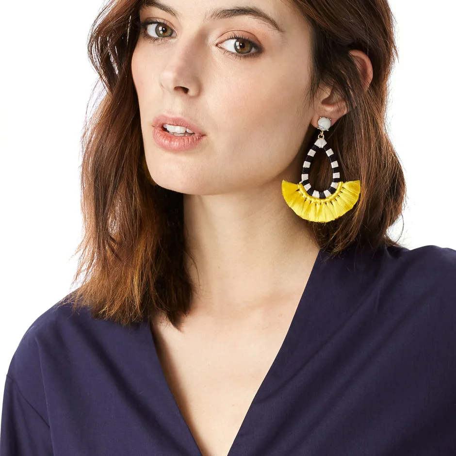 JUJIA good quality cotton tassel earrings fashion women statement dangle drops Earrings for women Fringing earrings jewelry
JUJIA good quality cotton tassel earrings fashion women statement dangle drops Earrings for women Fringing earrings jewelry