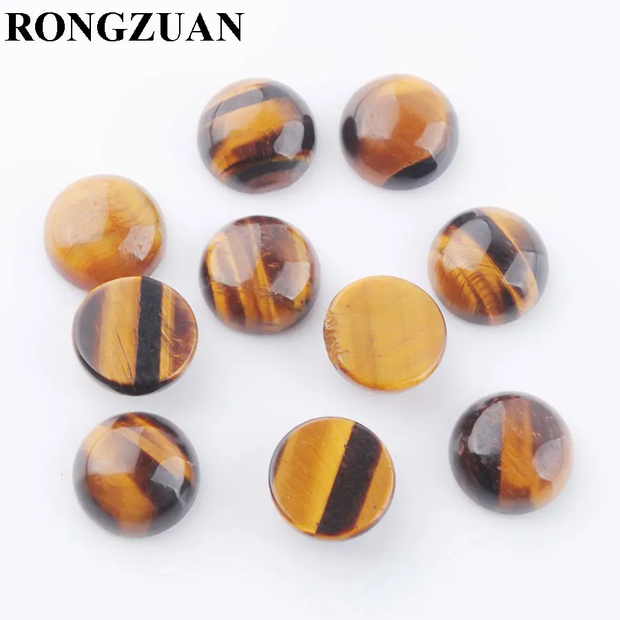 RONGZUAN Natural Stone Jewelry Tiger's Eye Stones 12mm Round Flat Back Cabochon CAB No Hole for Jewelry Making 10PCS TU3253
RONGZUAN Natural Stone Jewelry Tiger's Eye Stones 12mm Round Flat Back Cabochon CAB No Hole for Jewelry Making 10PCS TU3253