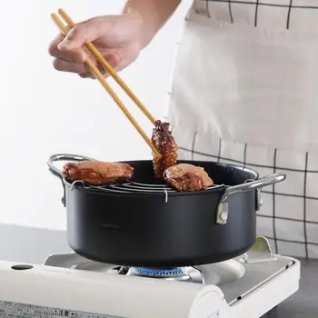 OTHERHOUSE Cooking Pot Non-stick Pan Kitchen Iron Cookware Frying Pan Pots with Drain Oil Rack Shelf Soup Pot Wok Multi-purpose
OTHERHOUSE Cooking Pot Non-stick Pan Kitchen Iron Cookware Frying Pan Pots with Drain Oil Rack Shelf Soup Pot Wok Multi-purpose