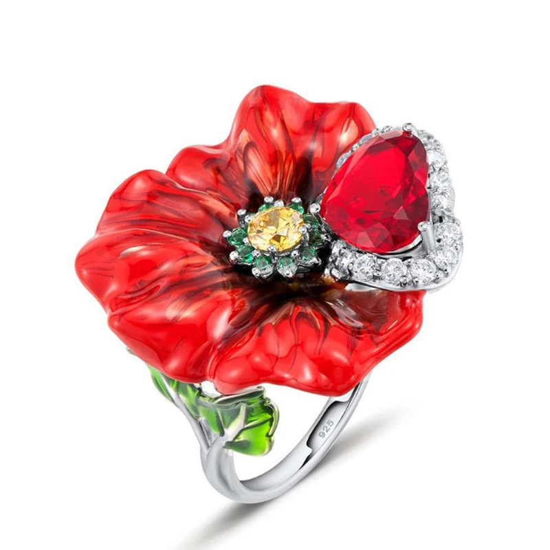 Personalized Creative Red Rose Women Rings Inlaid Zircon Unique Charm Heart Zircon Flower Wedding Rings Fashion Bridal Jewelry
Personalized Creative Red Rose Women Rings Inlaid Zircon Unique Charm Heart Zircon Flower Wedding Rings Fashion Bridal Jewelry