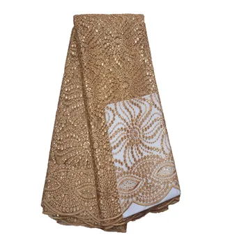 African lace fabric with sequins 2018 latest sequin fabric high quality tulle sequins lace fabric for evening H818-1
African lace fabric with sequins 2018 latest sequin fabric high quality tulle sequins lace fabric for evening H818-1