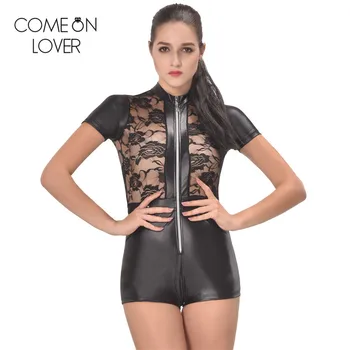 RL80314 Comeonlover Popular short sleeve women jumpsuit fashion plus size spandex bodysuit black transparent lace mesh bodysuit
RL80314 Comeonlover Popular short sleeve women jumpsuit fashion plus size spandex bodysuit black transparent lace mesh bodysuit