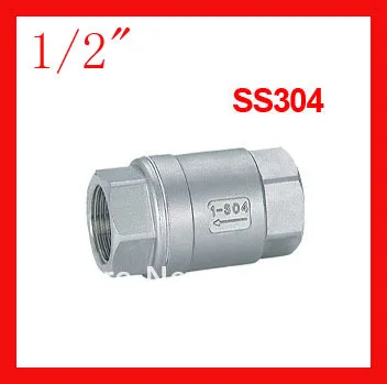 Free shipping DN15 1/2" CF8 1000WOG spring type one way valve SS304 Stainless steel check valve
Free shipping DN15 1/2" CF8 1000WOG spring type one way valve SS304 Stainless steel check valve