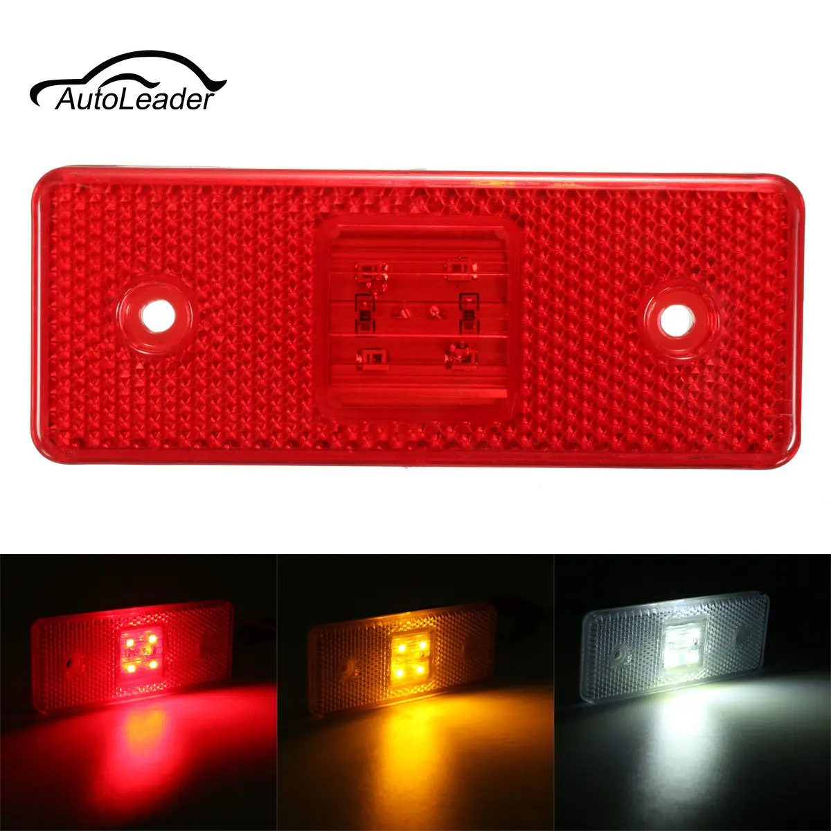 1pc 24V 4 LED Truck Trailer Lorry Side Marker Waterproof Light Signal Warning Lamp Amber White Red
1pc 24V 4 LED Truck Trailer Lorry Side Marker Waterproof Light Signal Warning Lamp Amber White Red