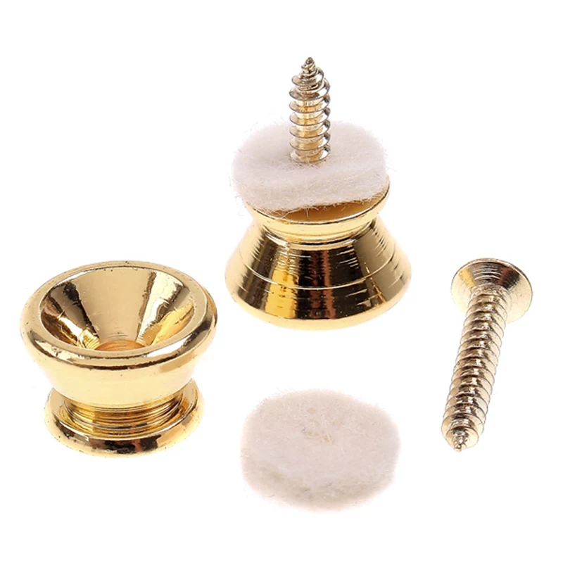 Guitar Strap Lock Bass Metal Button 2 pcs Screw Type Gold Guitar Parts Guitar Bass Strap Belt Buckle Button
Guitar Strap Lock Bass Metal Button 2 pcs Screw Type Gold Guitar Parts Guitar Bass Strap Belt Buckle Button